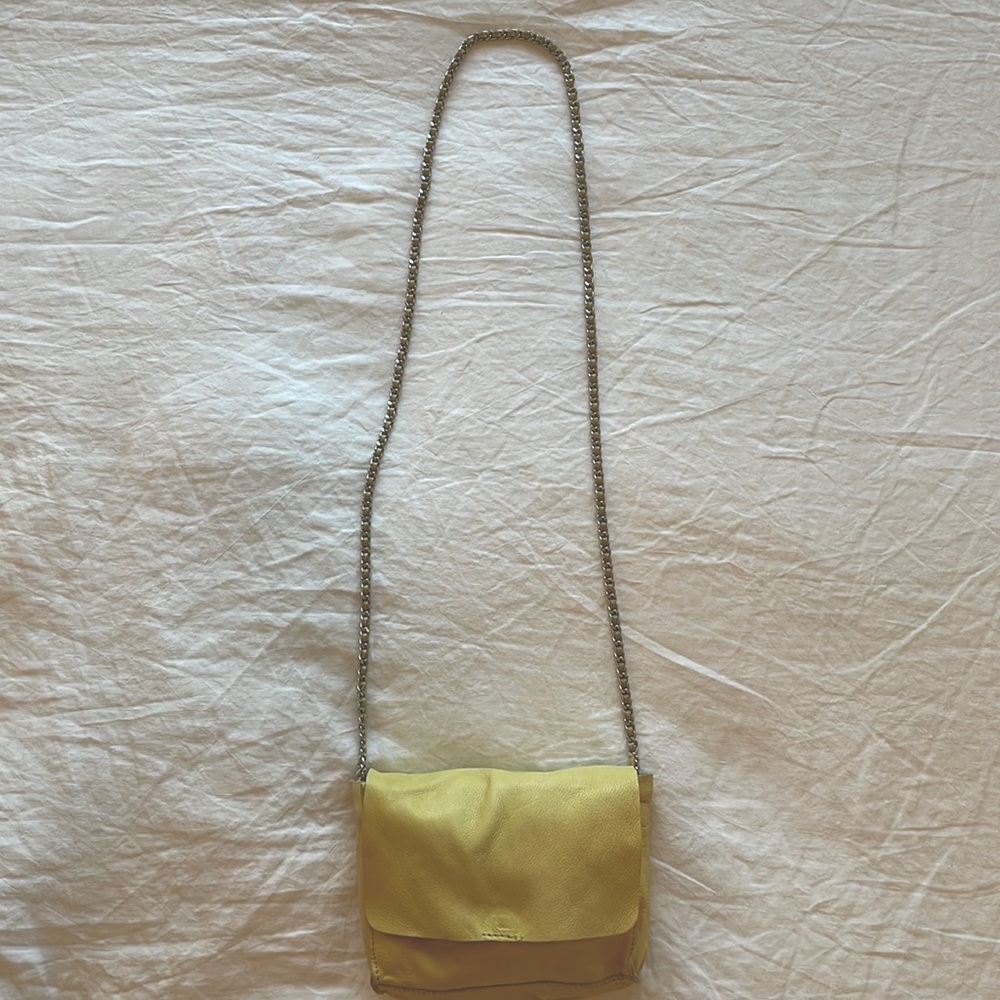 ZARA Yellow Leather Purse